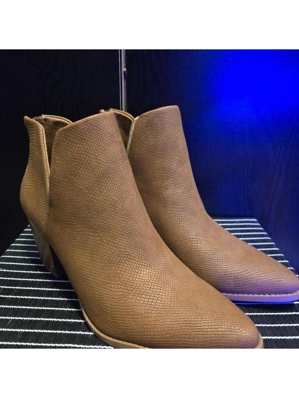 Sun + Stone Women's Brown and Tan Boot
